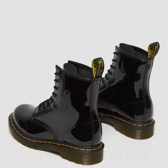 Dr. Martens 1460 Patent Leather Lace Up Boots - Picture 4 of 16